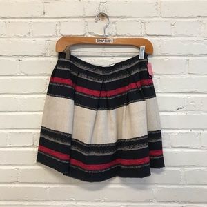 ZARA striped mini skirt